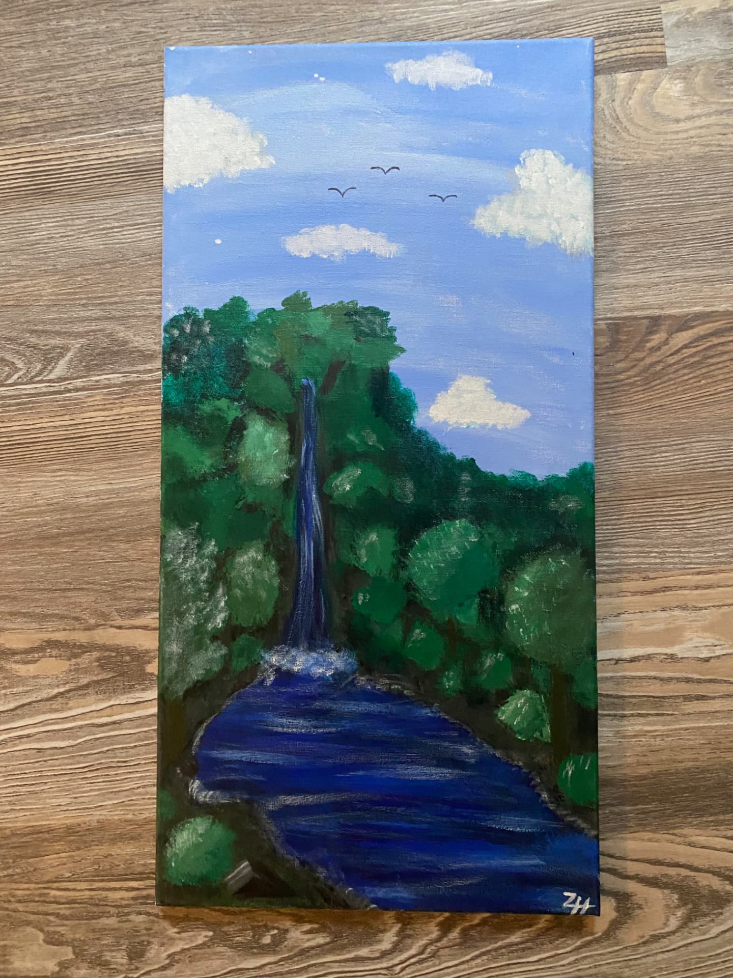 Untitled (2021 or earlier) — Acrylic on canvas, dimensions, year