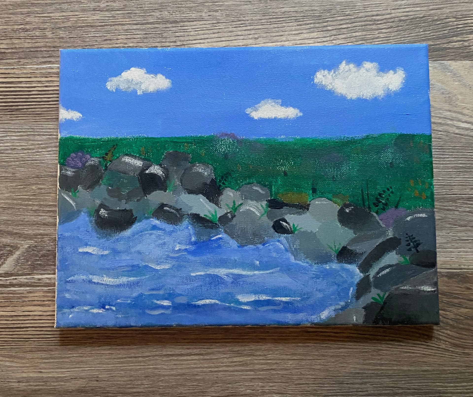 Untitled (2021 or earlier) — Acrylic on canvas, dimensions, year
