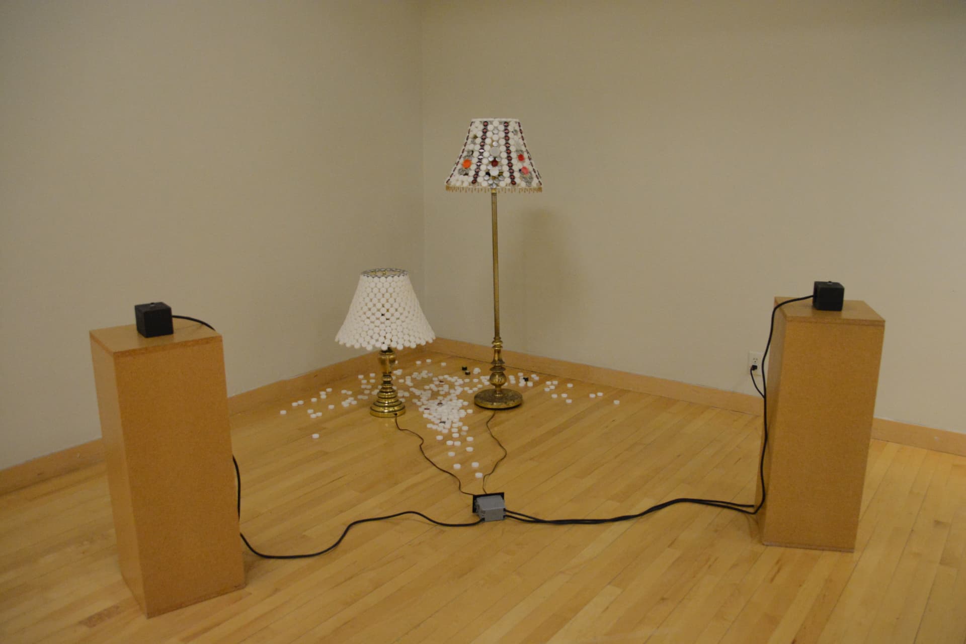 This Takes Two — Reclaimed object sculpture, dimensions variable (approx. 8 x 6'), 2026