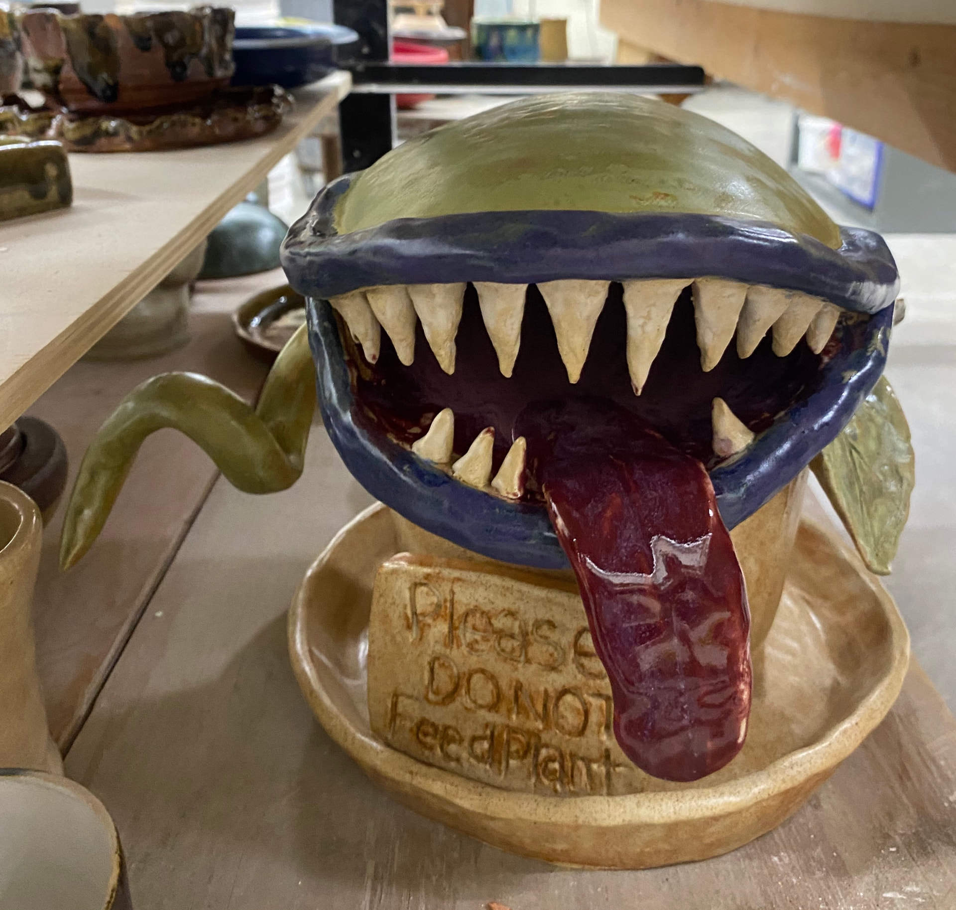 Carnivorous Plant — Glazed ceramics, 2023