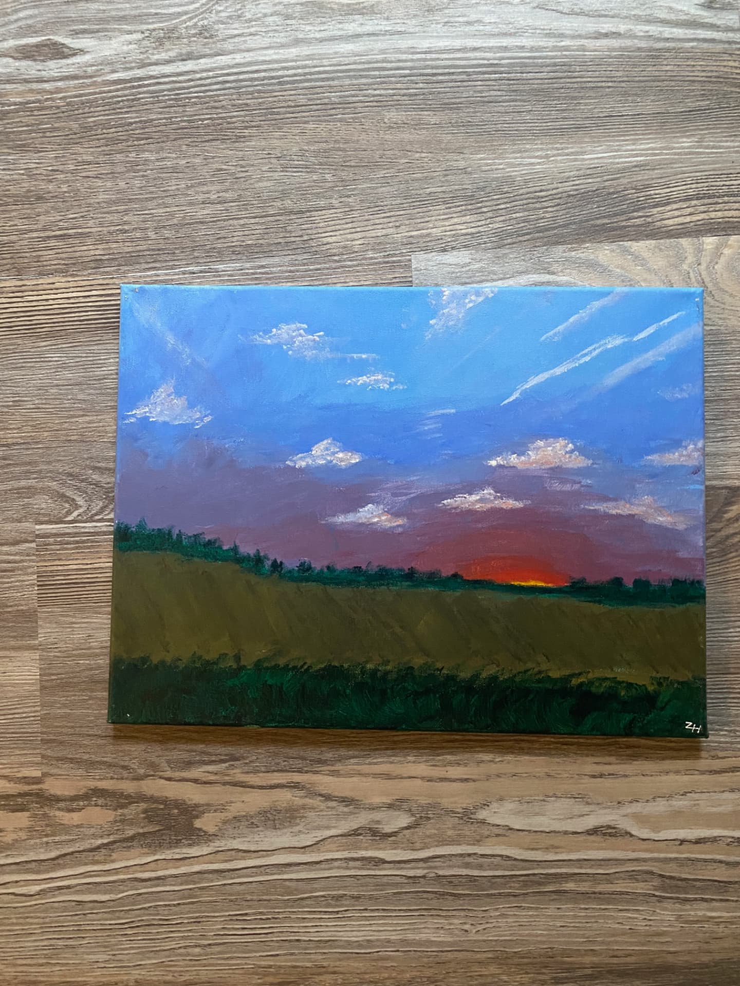 Untitled (2021 or earlier) — Acrylic on canvas, dimensions, year